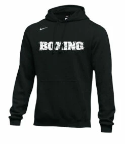 Nike Men's Boxing Shattered Logo Club Fleece Hoodie - Black/White