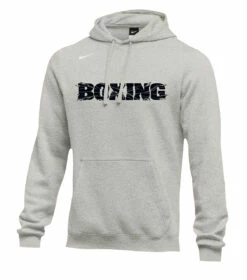 Nike Men's Boxing Shattered Logo Club Fleece Hoodie - Grey/Black