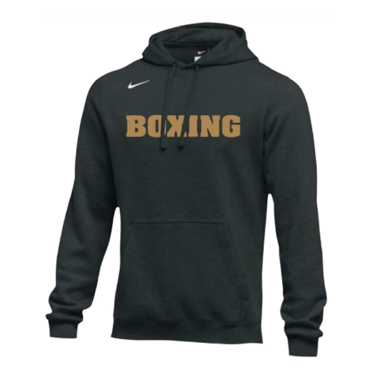 Nike Men's Boxing Club Fleece Hoodie - Black/Gold