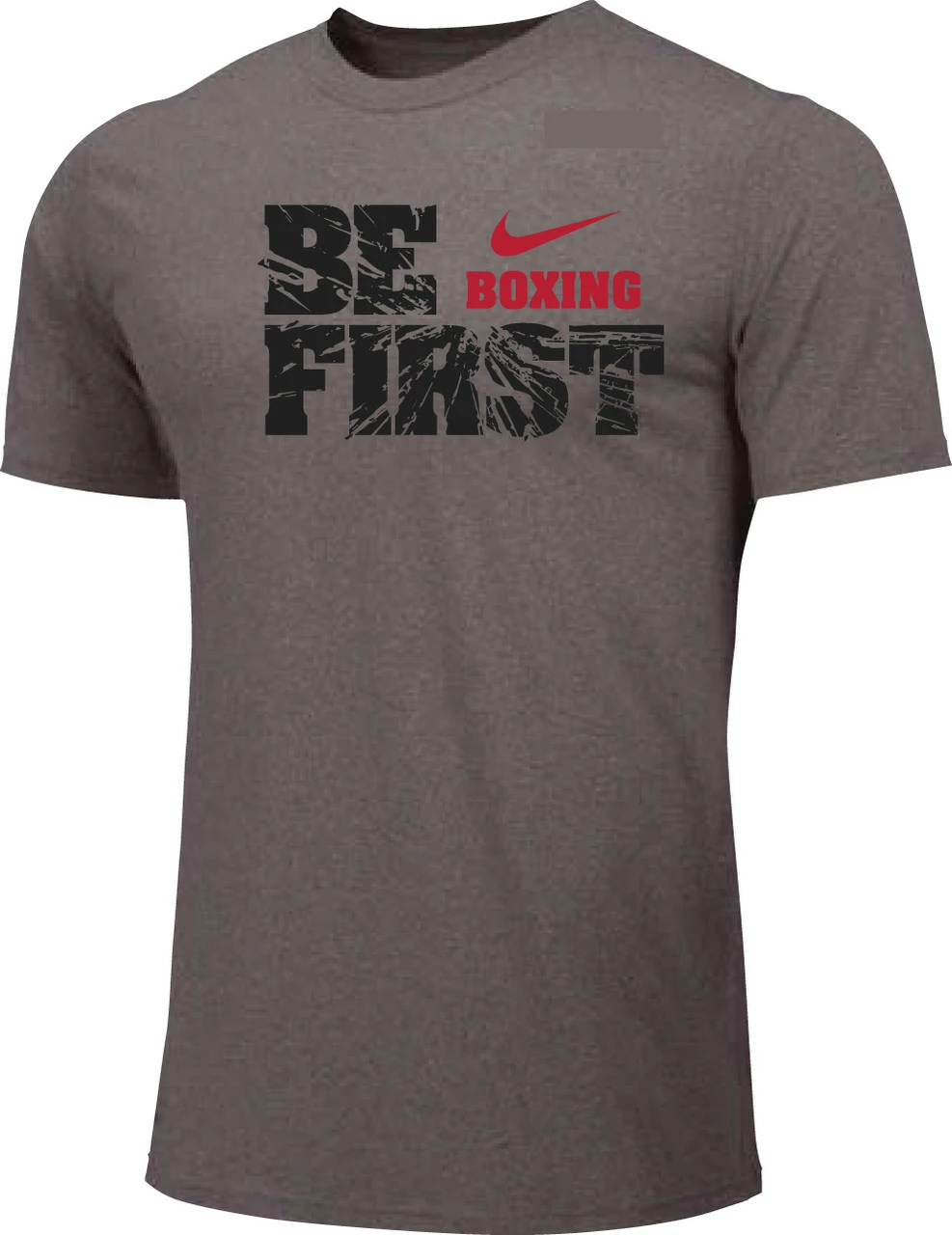 Nike Youth Boxing Be First Cotton Tee - Grey