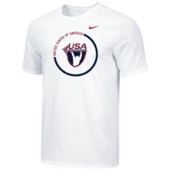 Nike Men's USA Weightlifting USA Circle Tee - White
