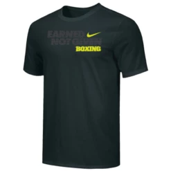 Nike Men's Boxing Earned Not Given Tee - Black/Grey/Yellow