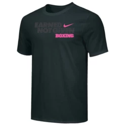 Nike Men's Boxing Earned Not Given Tee - Black/Grey/Pink