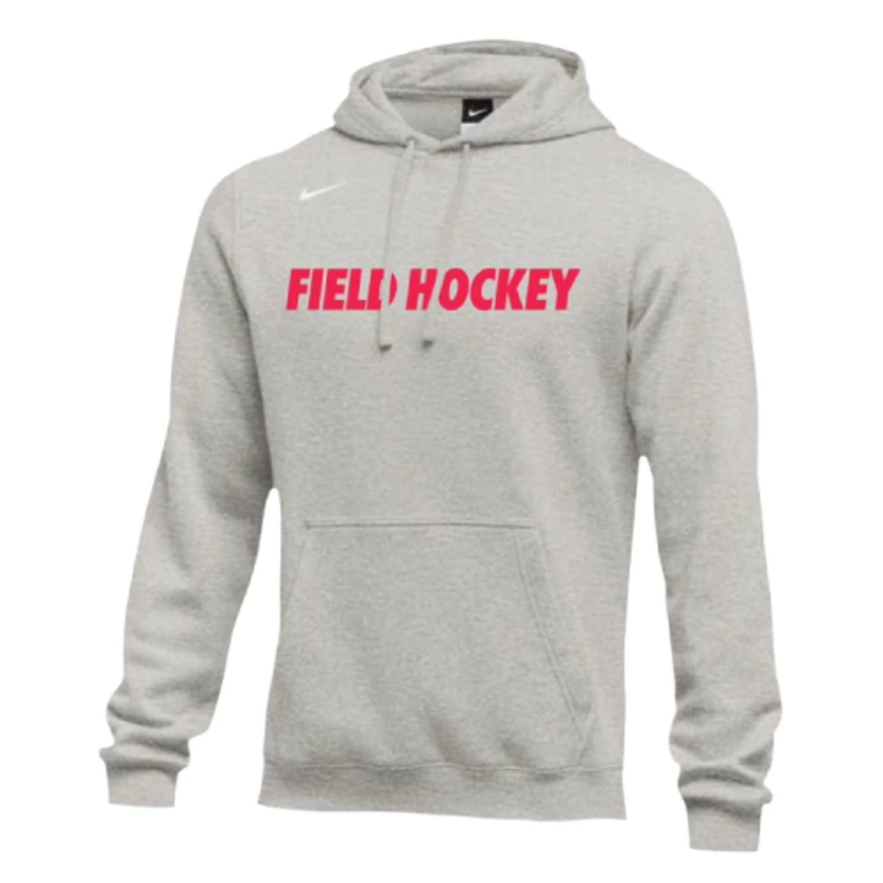 Nike Men's Field Hockey Club Fleece Hoodie - Grey/Red