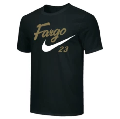 Nike Men's USA Wrestling Fargo 2023 Dri-Fit Cotton Tee - Black/Gold