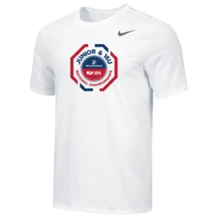 Nike Men's USA Wrestling Fargo 2023 Junior &16U Dri-Fit Cotton Tee - White/Multi
