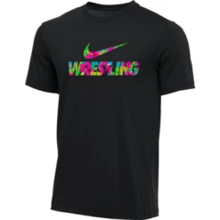 Nike Men's Wrestling Tee - Floral/Black