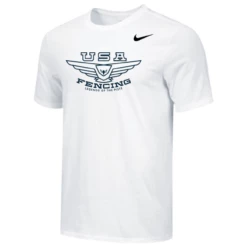 Nike Men's USA Fencing Legends Of The Piste Tee - White/Navy