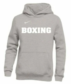 Nike Women's Boxing Club Fleece Hoodie - Grey/White