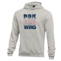 Nike Men's Wrestling Club Fleece Hoodie - Grey/Red/Blue