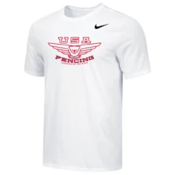 Nike Men's USA Fencing Legends Of The Piste Tee - White/Red