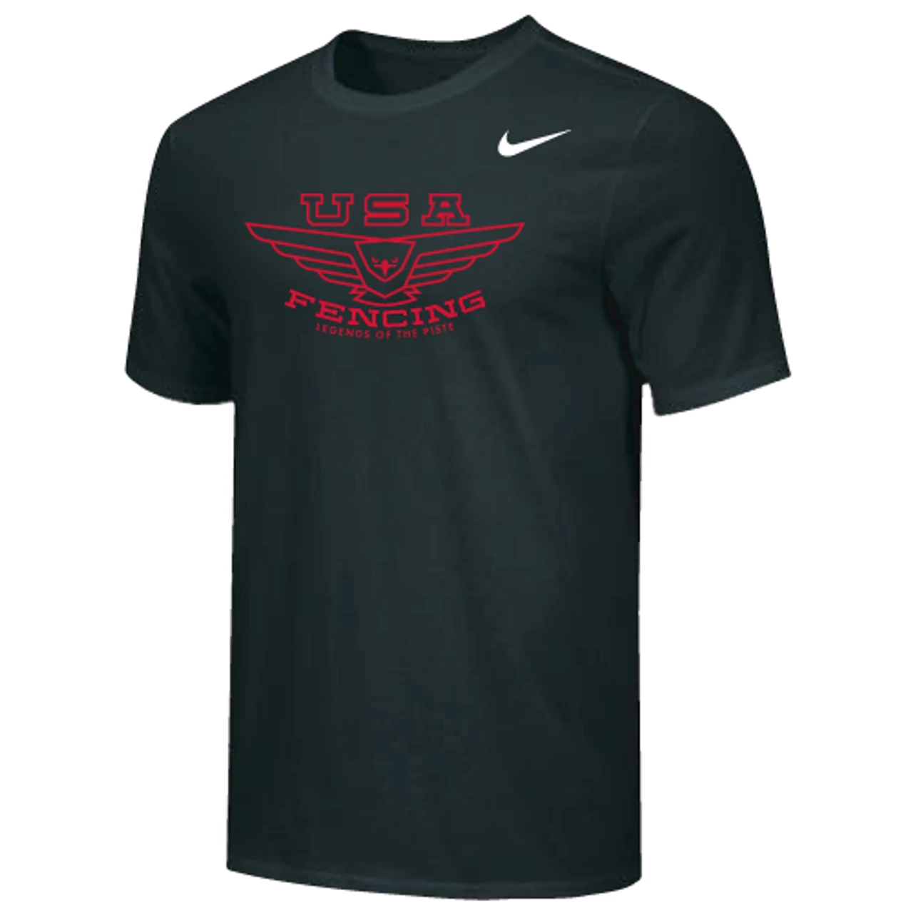 Nike Men's USA Fencing Legends Of The Piste Tee - Black/Red