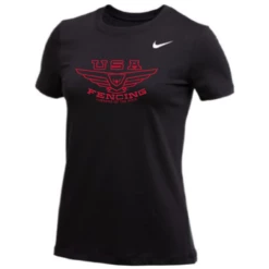 Nike Women's USA Fencing Legends Of The Piste Tee - Black/Red