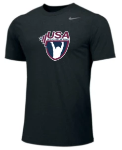 Nike Youth USA Weightlifting Team Legend SS Crew - Black