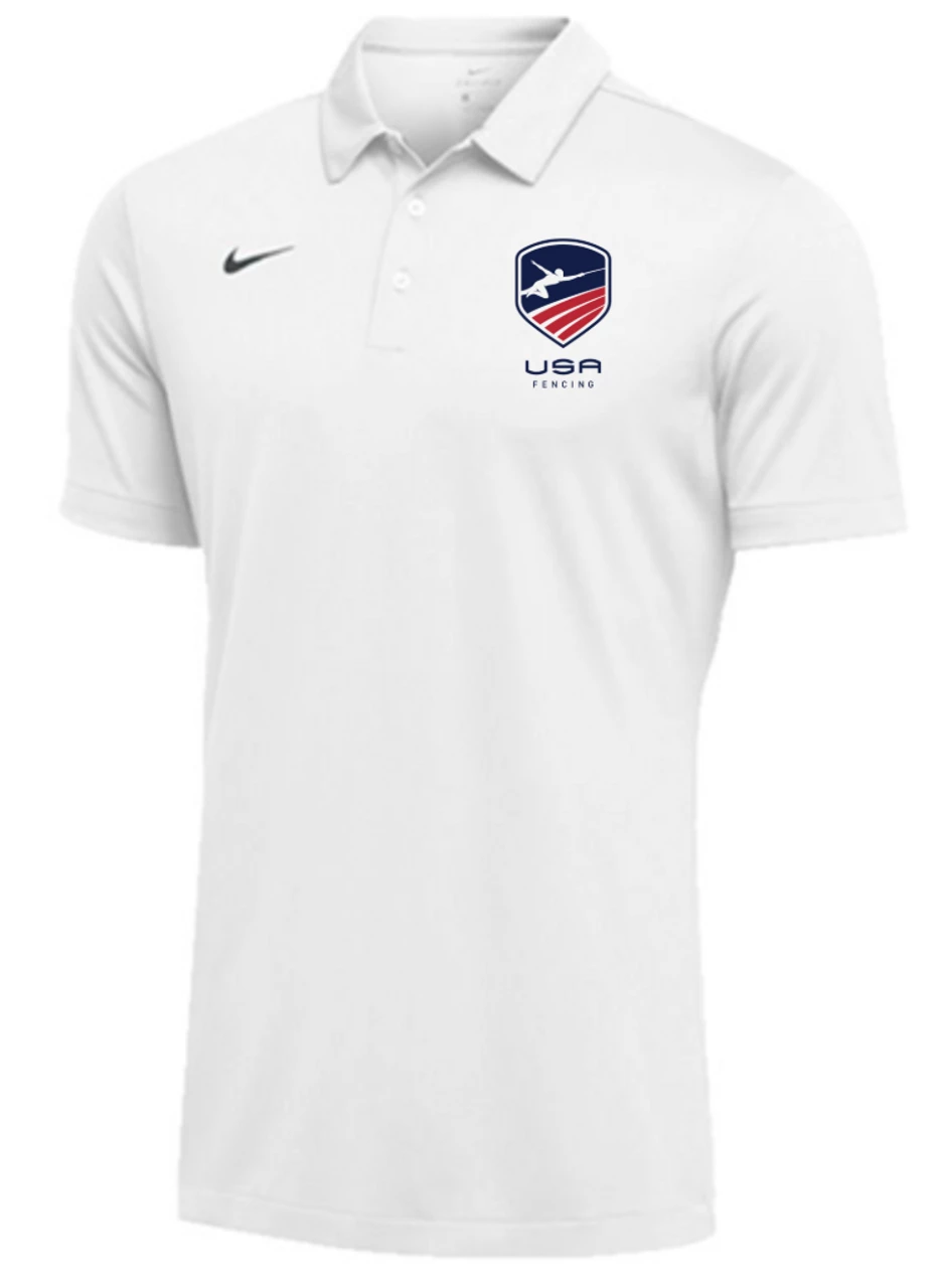 Nike Men's USA Fencing Polo - White
