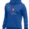 Nike Women's USA Wrestling Club Fleece Pullover Hoodie - Royal