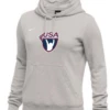 Nike Women's USA Weightlifting Club Fleece Pullover Hoodie - Heather Grey