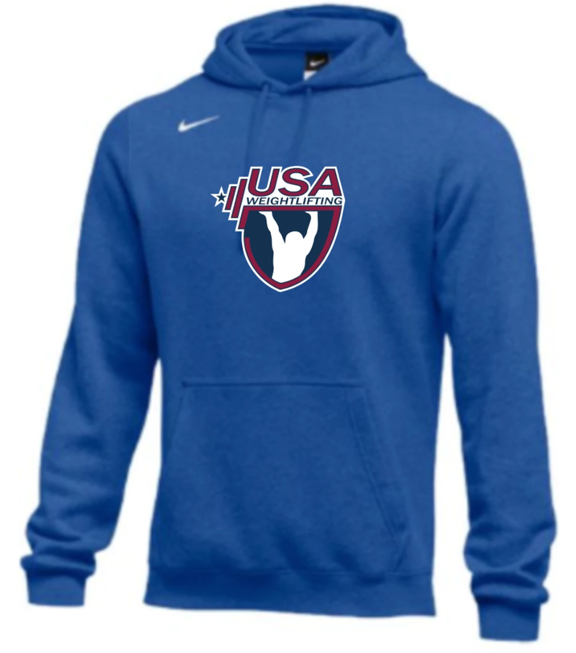 Nike Men's USA Weightlifting Club Fleece Pullover Hoodie - Royal