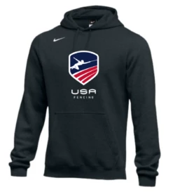 Nike Men's USA Fencing Club Fleece Pullover Hoodie - Black