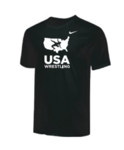 Nike Men's USA Wrestling Tee - Black/White