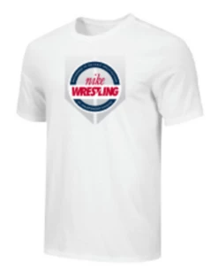 Nike Youth Wrestling Shield Tee - White
