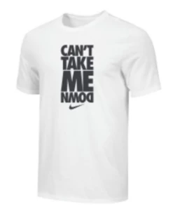 Nike Youth Wrestling Can't Take Me Down Tee - White