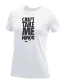 Nike Women's Wrestling Can't Take Me Down Tee - White