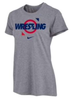 Nike Women's Wrestling Tee - Grey/Red/Blue