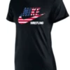 Nike Women's Wrestling USA Flag Tee - Black
