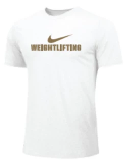 Nike Men's Weightlifting Tee - Gold/White