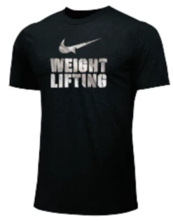 Nike Men's Weightlifting Tape Tee - Black