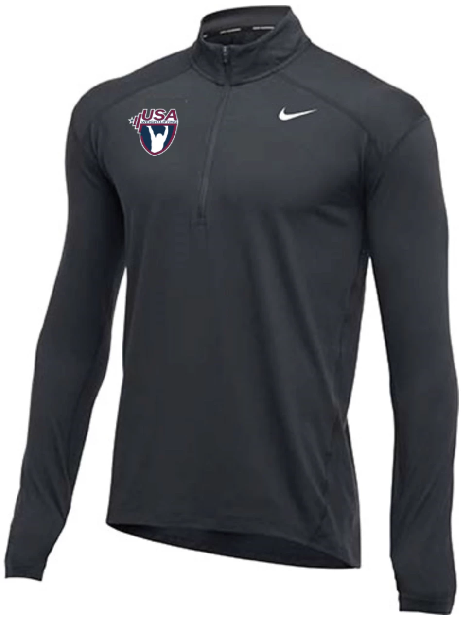 Nike Men's USA Weightlifting 1/2 Zip Top - Charcoal