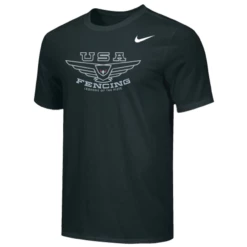 Nike Men's USA Fencing Legends Of The Piste Tee - Black/Silver