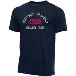 Nike Men's USA Weightlifting Arch USA Tee - Navy