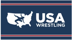 USA Wrestling Beach Towel - Blue/White/Red