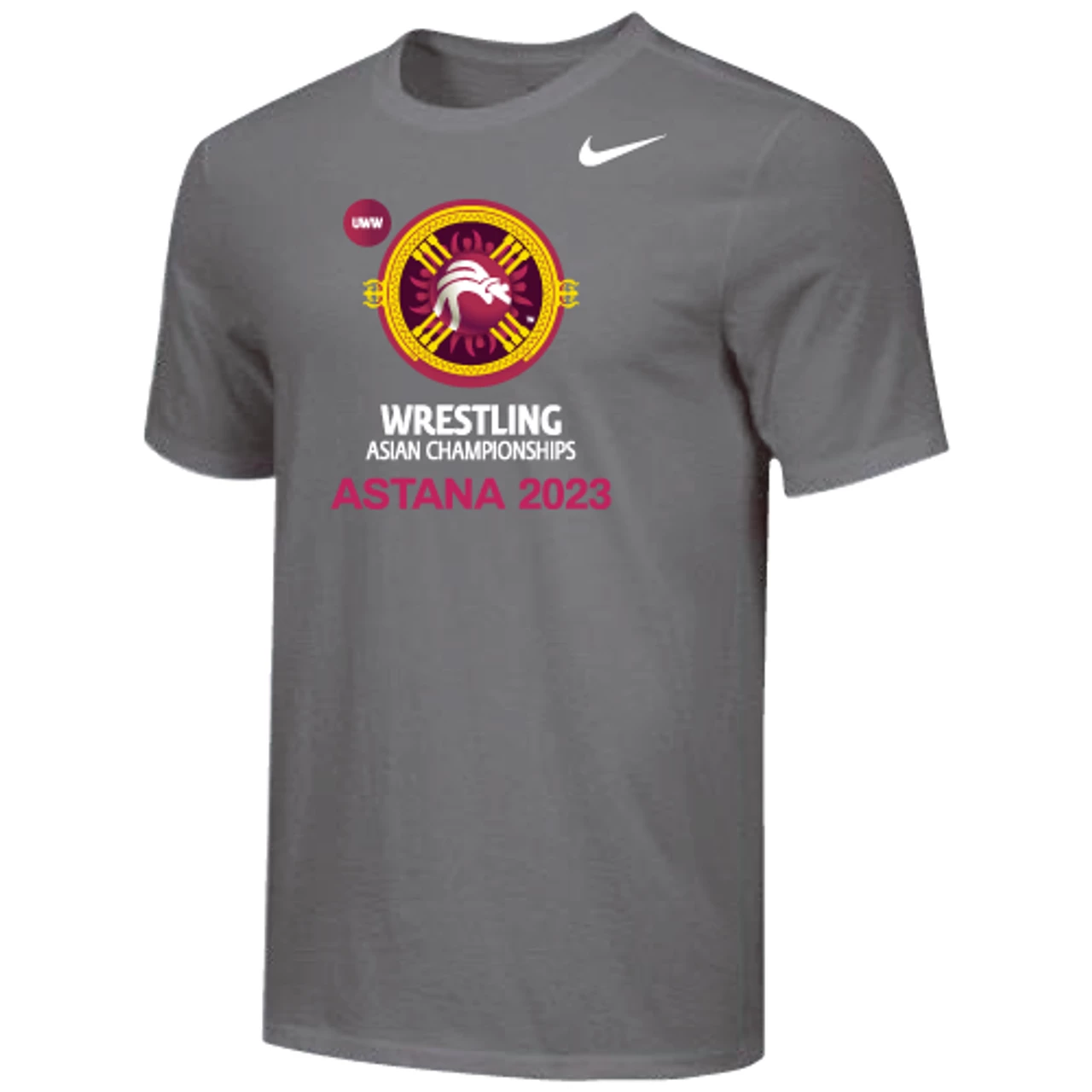 Nike Men's UWW Asian Championships Astana 2023 Tee - Grey