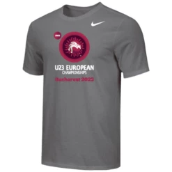 Nike Men's UWW U23 European Championships Bucharest 2023 Tee - Grey