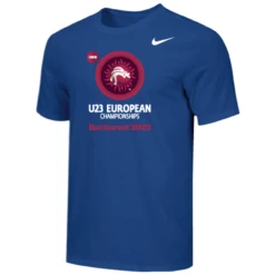 Nike Men's UWW U23 European Championships Bucharest 2023 Tee - Royal