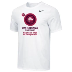 Nike Men's UWW U20 European Championships Santiago 2023 Tee Tee - White
