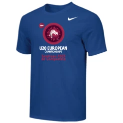 Nike Men's UWW U20 European Championships Santiago 2023 Tee Tee - Royal