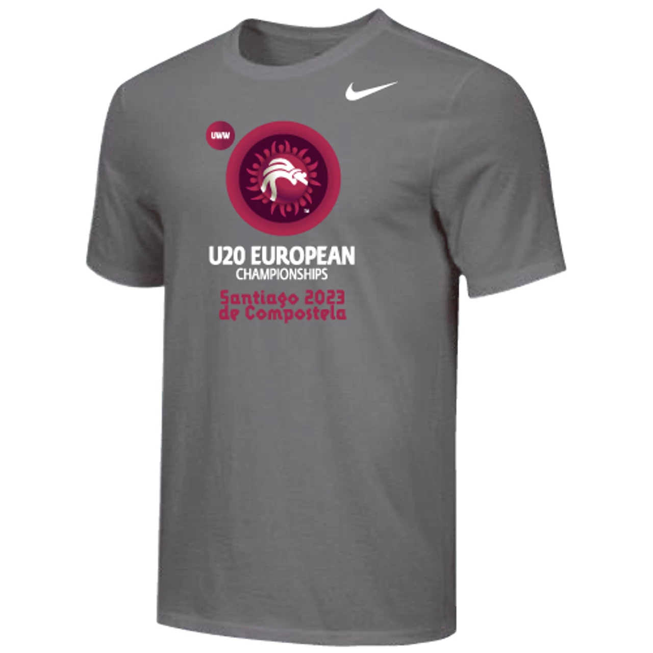 Nike Men's UWW U20 European Championships Santiago 2023 Tee - Grey