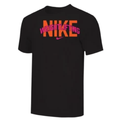 Nike Men's Weightlifting Arch Tee - Black/Pink/Orange