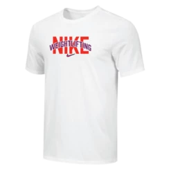 Nike Men's Weightlifting Arch Tee - White/Purple/Red
