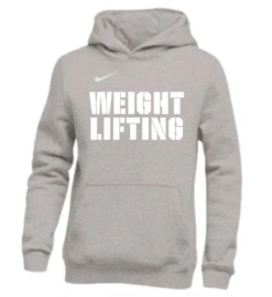Nike Women's Weightlifting Club Fleece Hoodie - Grey/White