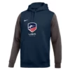 Nike Men's USA Fencing Club Fleece Color Block Hoodie - Navy/Grey