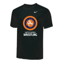 Nike Men's UWW Circle Logo Tee - Black/Orange/Blue