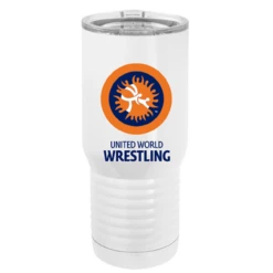 UWW Polar Camel Stainless Steel 20 Oz Travel Mug - White/Orange/Blue