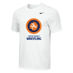 Nike Youth UWW Circle Logo Tee - White/Orange/Blue