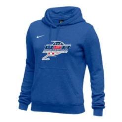 Nike Women's USA Racquetball Club Fleece Pullover Hoodie - Royal